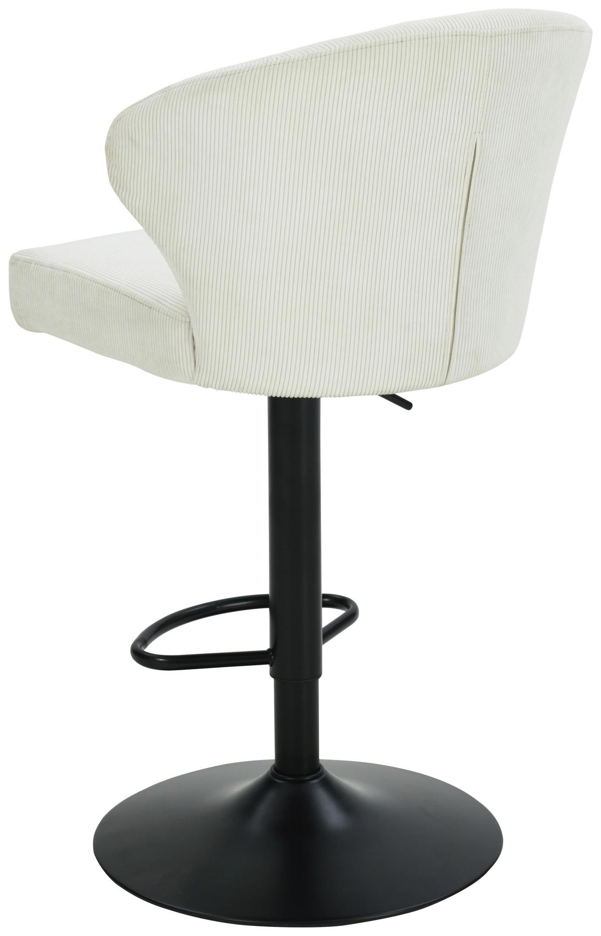 BAROVÁ ŽIDLE JANA CORD - černá/béžová, Moderní, kov/dřevo (54/110,5/93,5/56cm) - Based