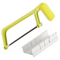 Handsäge Metall/kunststoff Mit Alu-Schneidelade L: 25,2 Cm - Gelb, MODERN, Kunststoff/Metall (25,2/3,2/8,5cm) - Suki