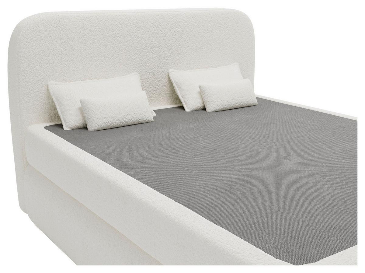 Boxspringbett Mit Topper 180x200 Isla - Beige/Buchefarben, Basics, Holz/Holzwerkstoff (180/200cm) - Livetastic