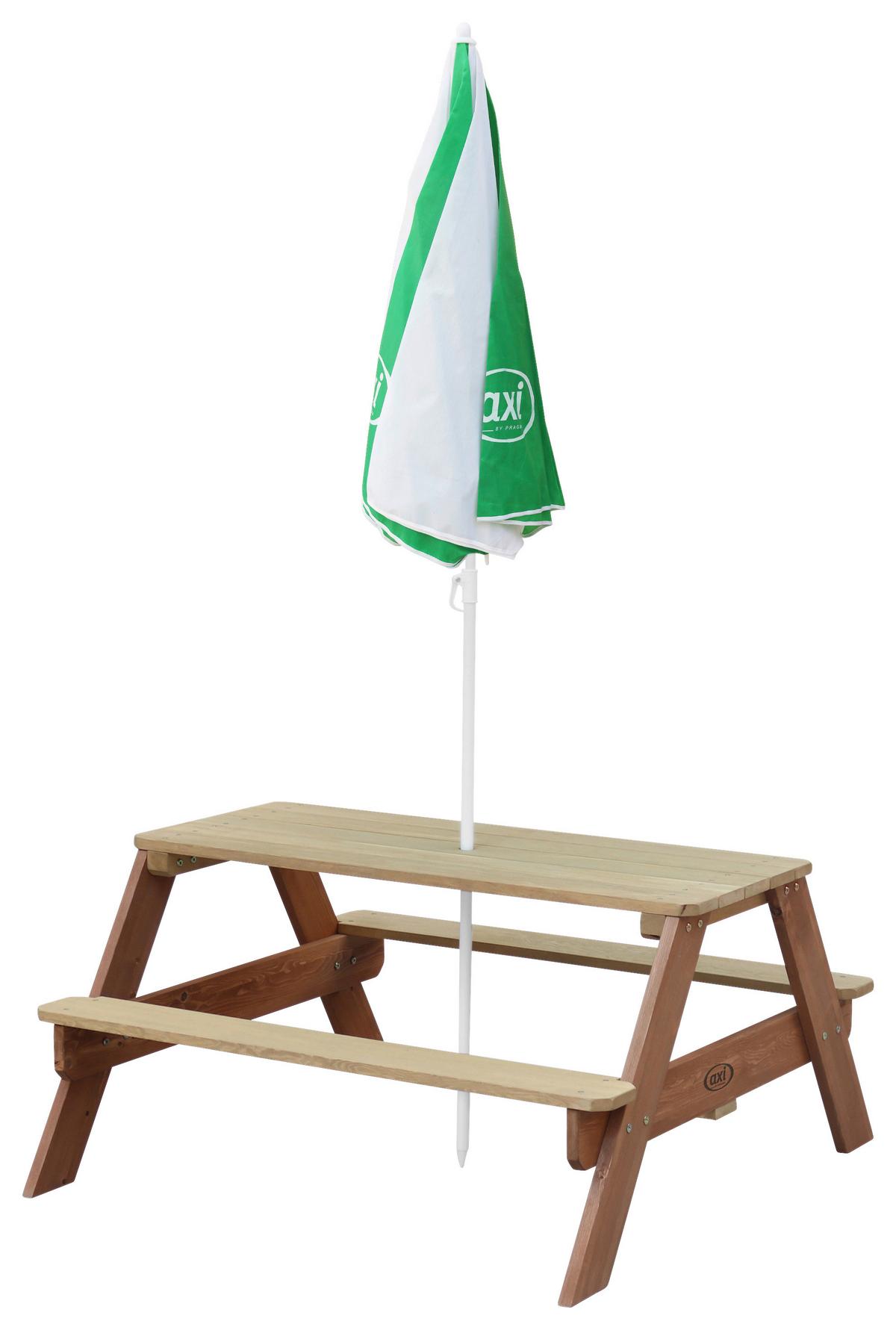 Kinder-Gartenset A031.003.00 - Braun/Weiß, KONVENTIONELL, Holz (97,7/48,7/95cm) - Ambia Garden