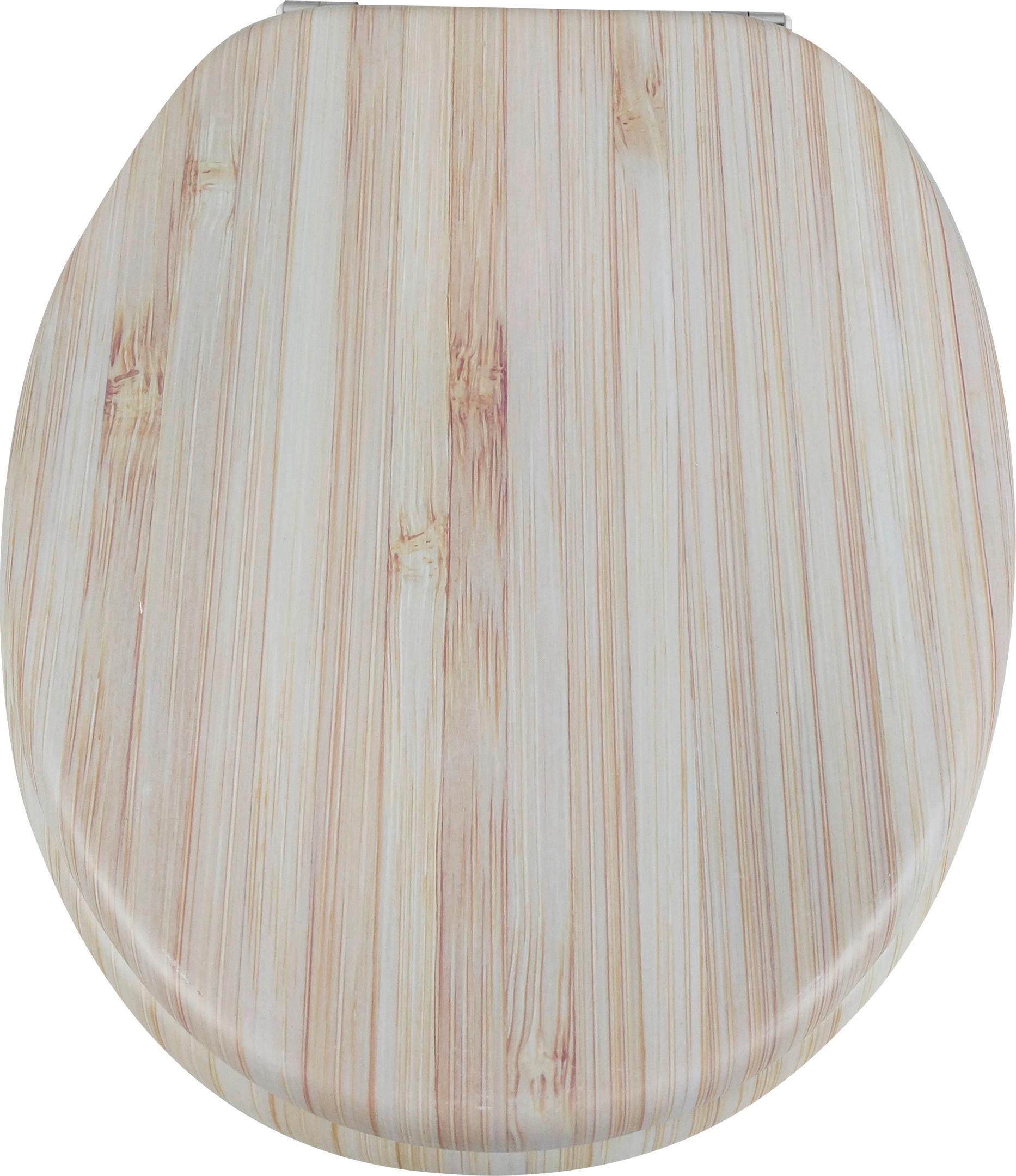 Wc-ülőke Plain - szürke, Modern, műanyag/fa (38/5/45cm)