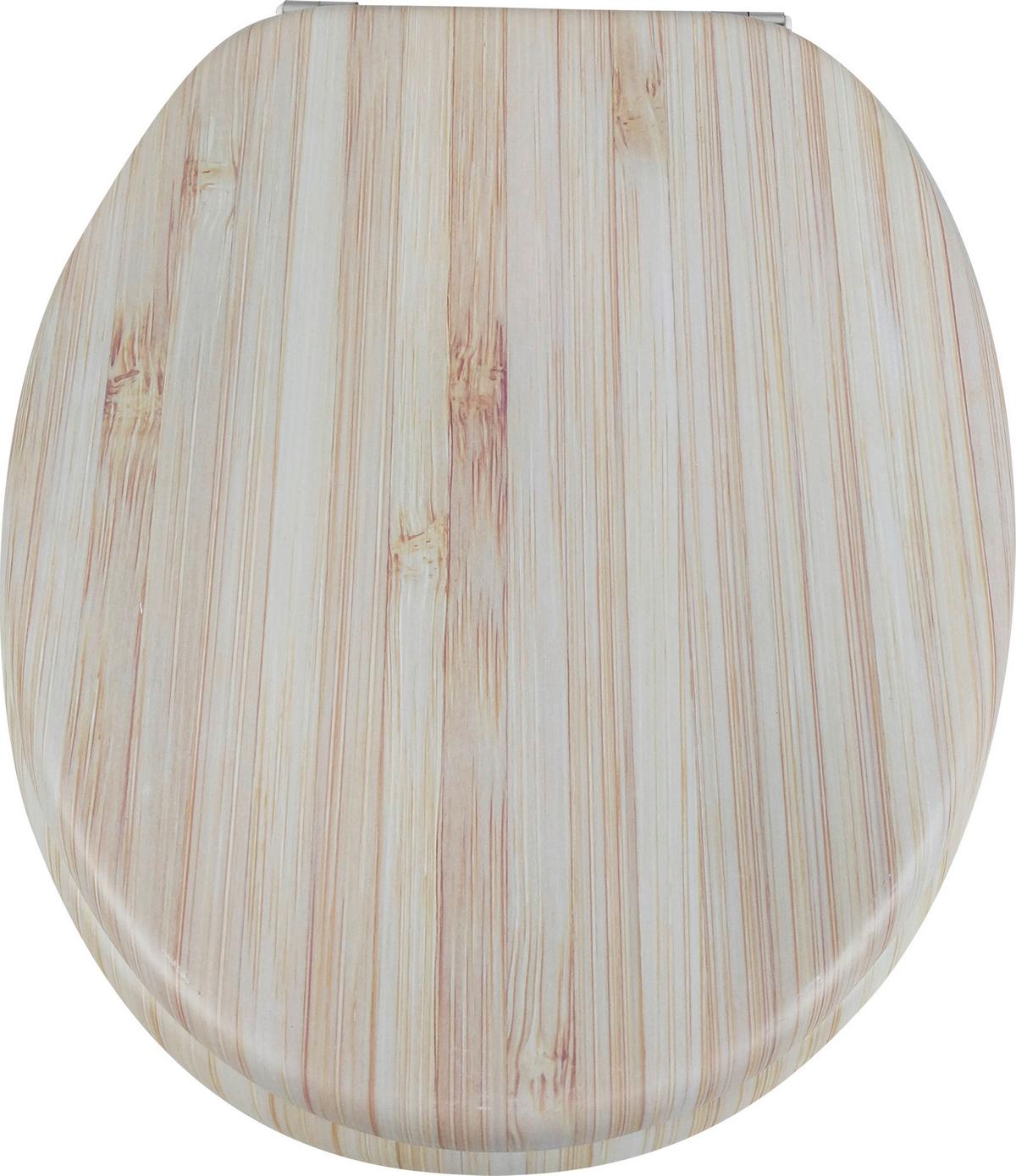 Wc-ülőke Plain - szürke, Modern, műanyag/fa (38/5/45cm)