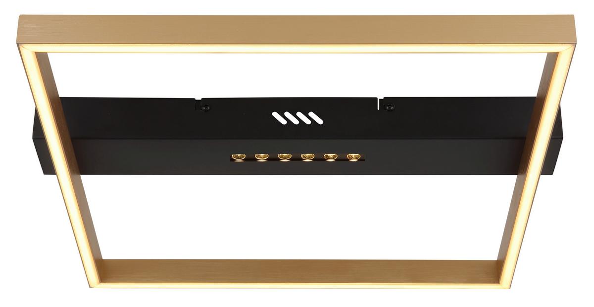 Led-deckenleuchte 48461-21 - Goldfarben/Schwarz, Design, Kunststoff/Metall (43/39,2/6,9cm) - Globo
