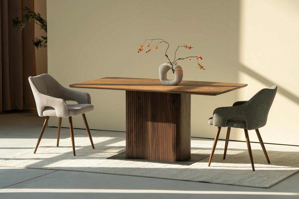 ŽIDLE S PODRUČKAMI JAMIE - světle hnědá/barvy vlašských ořechů, Lifestyle, kov/dřevo (55/80/60cm) - MID.YOU