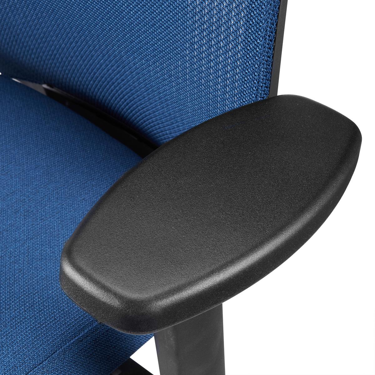 DREHSTUHL Skandis Pro Blau B: 71cm - Blau/Schwarz, MODERN, Kunststoff/Textil (71/131/66cm) - MID.YOU