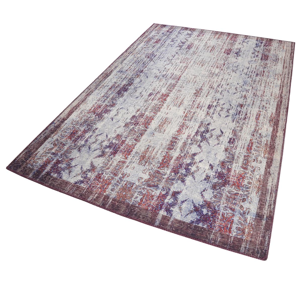 Webteppich Embrace Blau/grau/lila 120x170 Cm - Blau/Lila, KONVENTIONELL, Textil (120/170cm) - WECON HOME