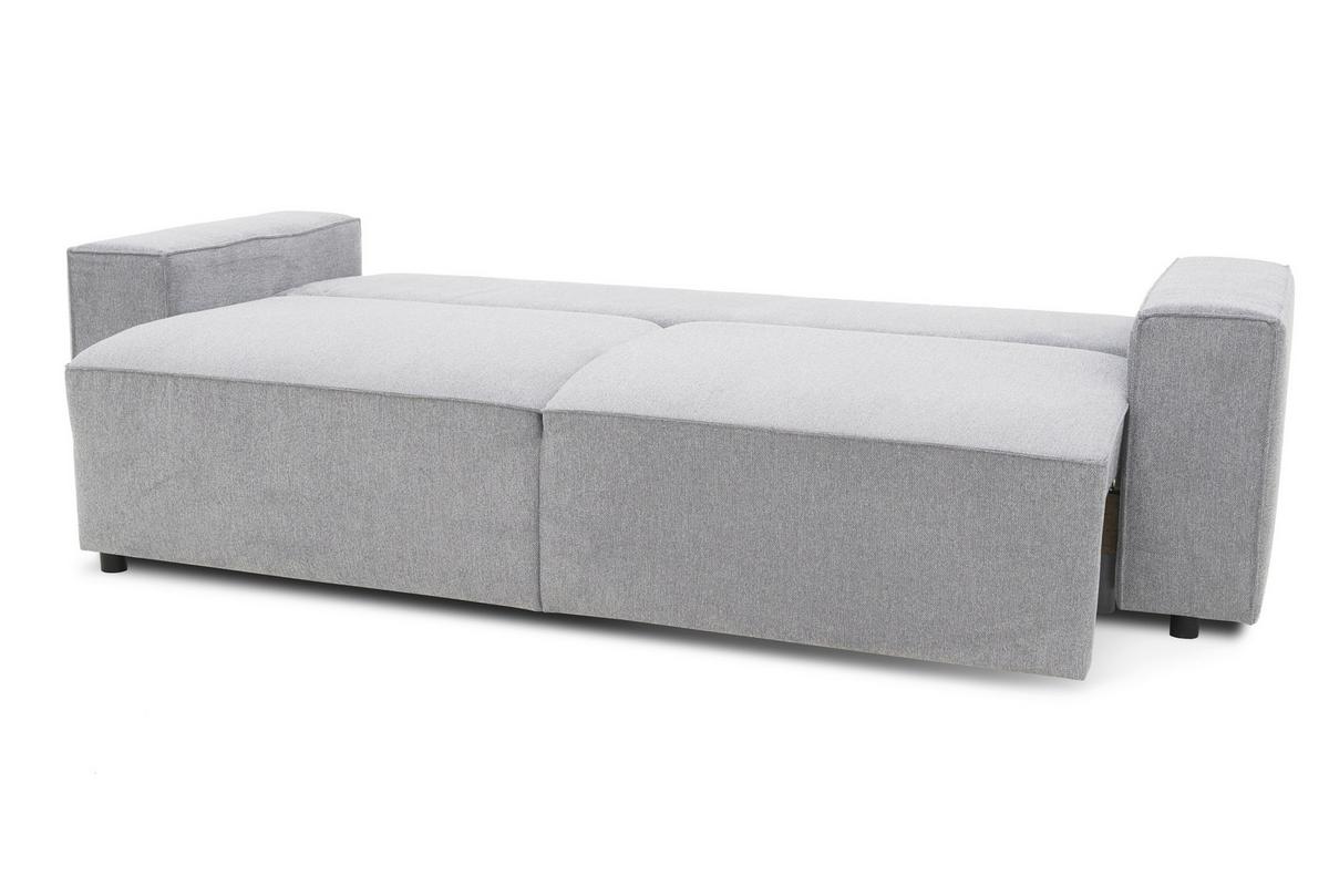 3-Sitzer-Sofa Josh Grau - Schwarz/Grau, Basics, Textil (239/85/86cm) - MID.YOU