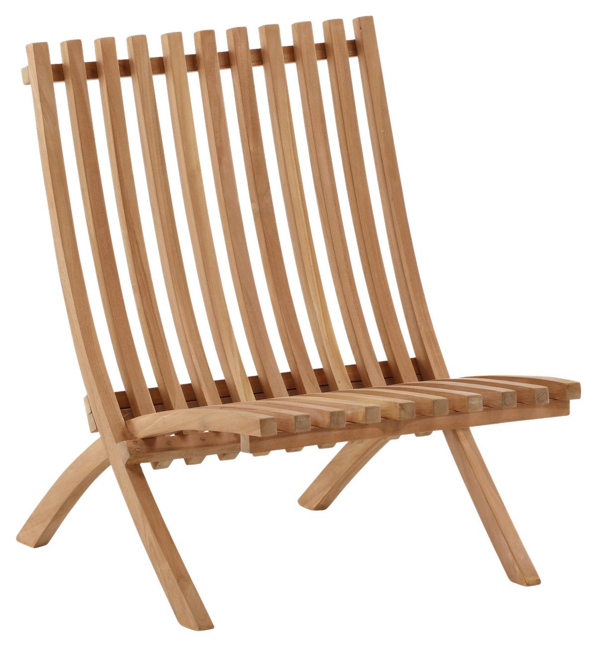Loungesessel 2er-set Kenya Aus Holz - Teakfarben, KONVENTIONELL, Holz (73/85/63cm) - Gardenson