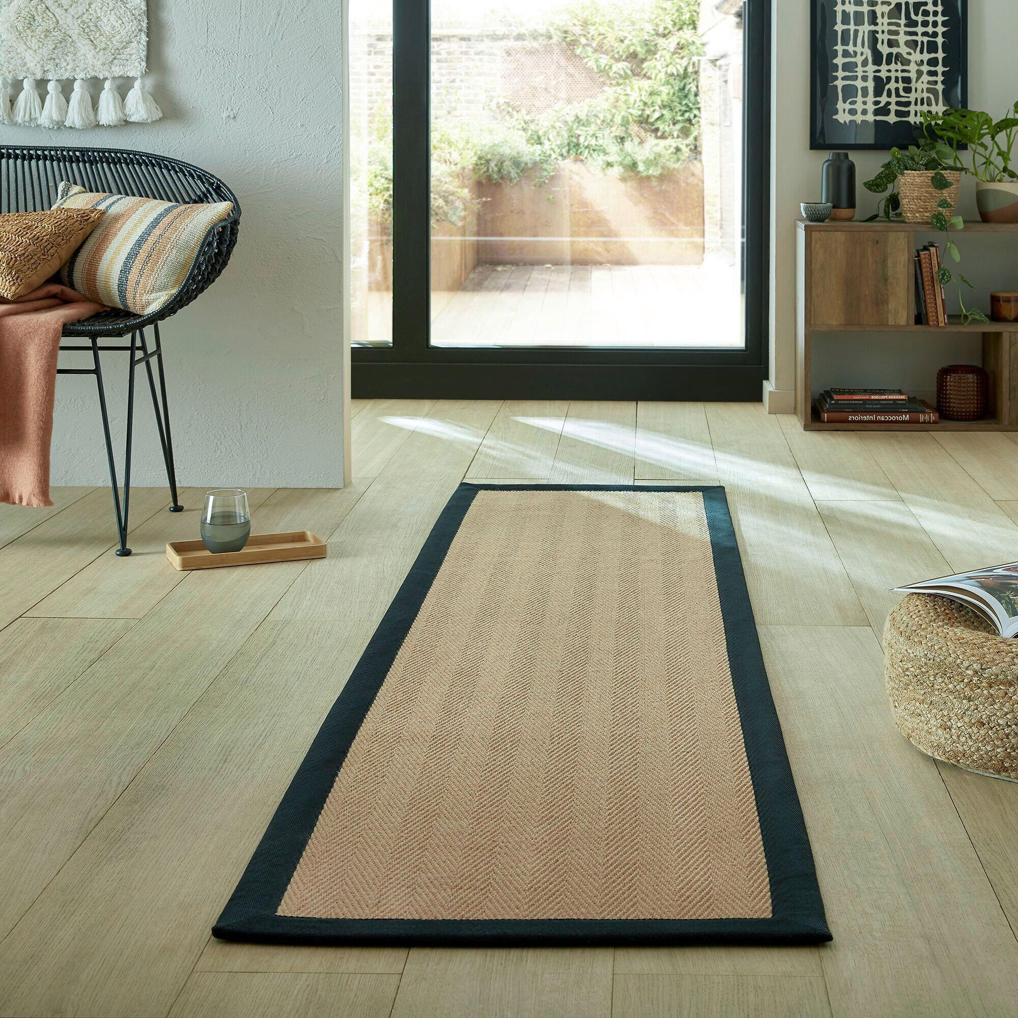 Läufer Kira - Schwarz, KONVENTIONELL, Textil (60/230cm)