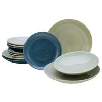 Tafelservice Keramik 4 Personen Geschirr Set - Multicolor, Basics, Keramik - Creatable