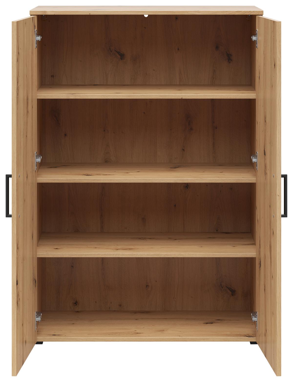 KOMODA Multistauraum - čierna/antracitová, Modern, kompozitné drevo/plast (80/115/40cm)