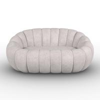 Pohovka LENA, svetlosivá žen., max. 280 kg - sivobéžová, Modern, drevo/textil (148/62/92cm) - Bessagi Home