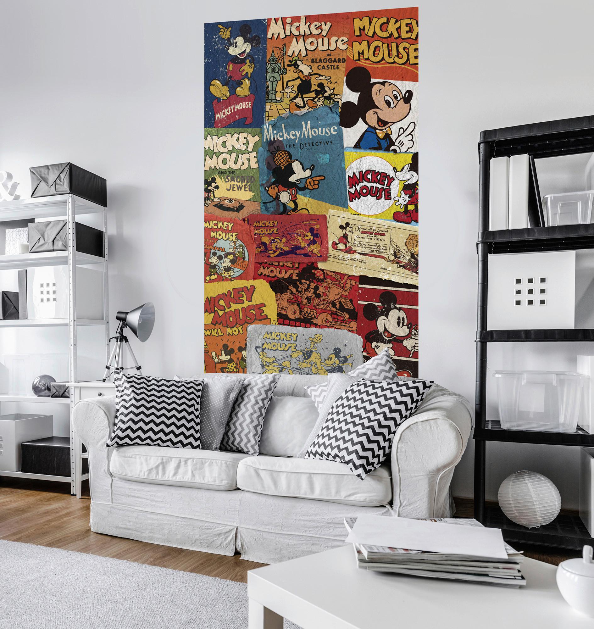 Vliestapete Mickey Billboard - Multicolor, Basics (120/200cm) - Komar