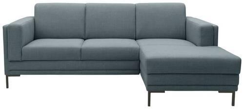 Ecksofa Looks Vii - Petrol/Schwarz, Design, Textil (214/146cm) - LOOKS by W.Joop