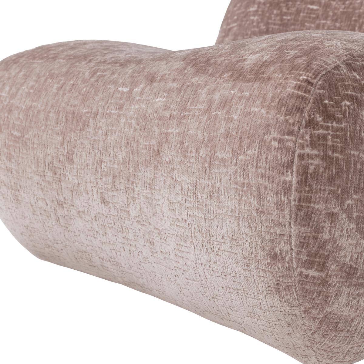 SESSEL Nomu Hellrosa B: 76cm - Hellrosa, MODERN, Textil (76/74/92cm) - Livetastic