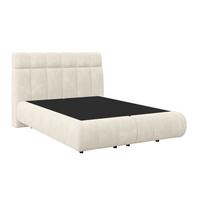 Boxspringbett Nobu O. Matratze Champagner, Lf: 140x200 cm - Champagner/Schwarz, Trend, Holz/Textil (140/200cm)