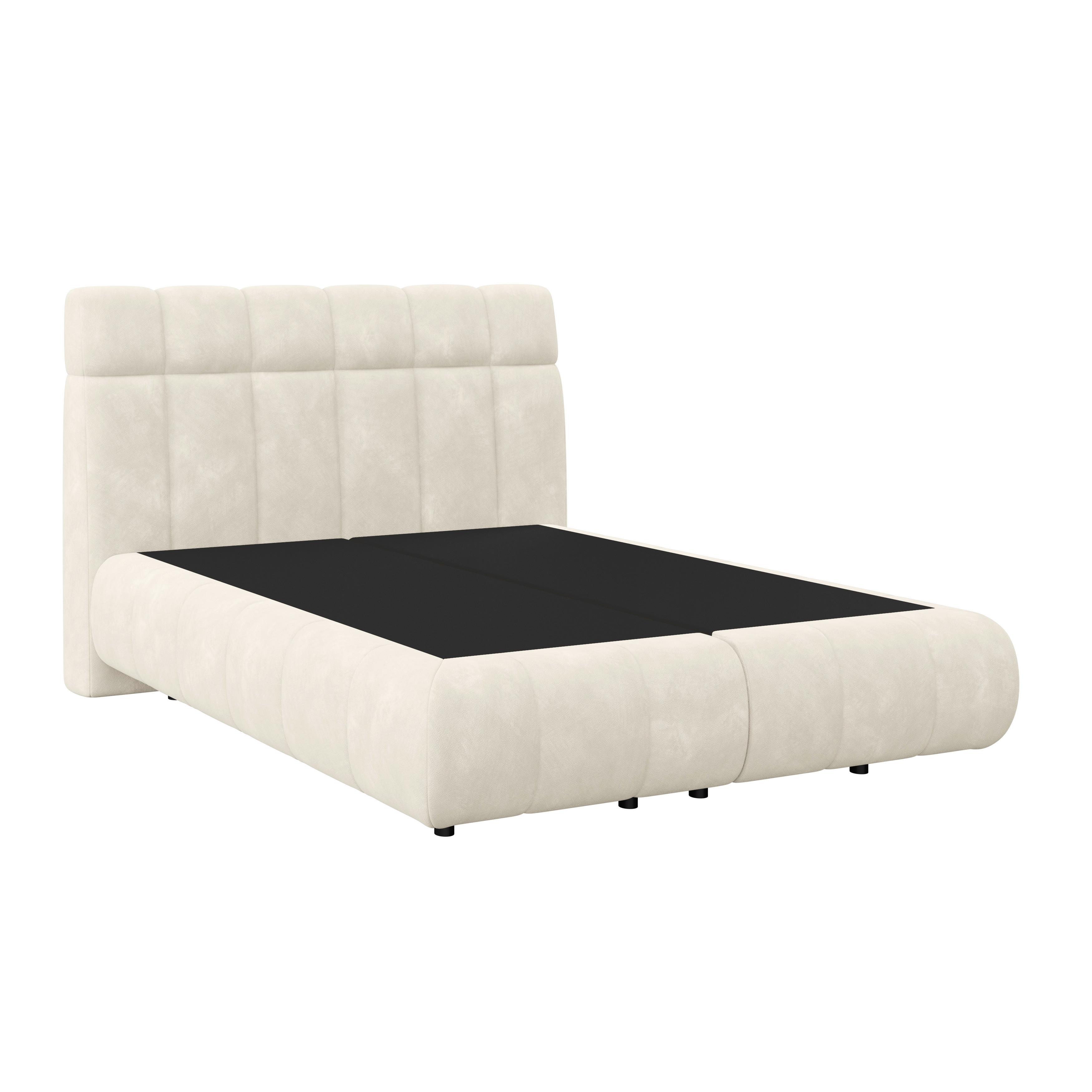 Boxspringbett Nobu o. Matratze Champagner, LF: 140x200 cm