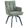 ŽIDLE S PODRUČKAMI HANNA - černá/zelená, Moderní, kov/textil (60/88/64cm) - Mömax