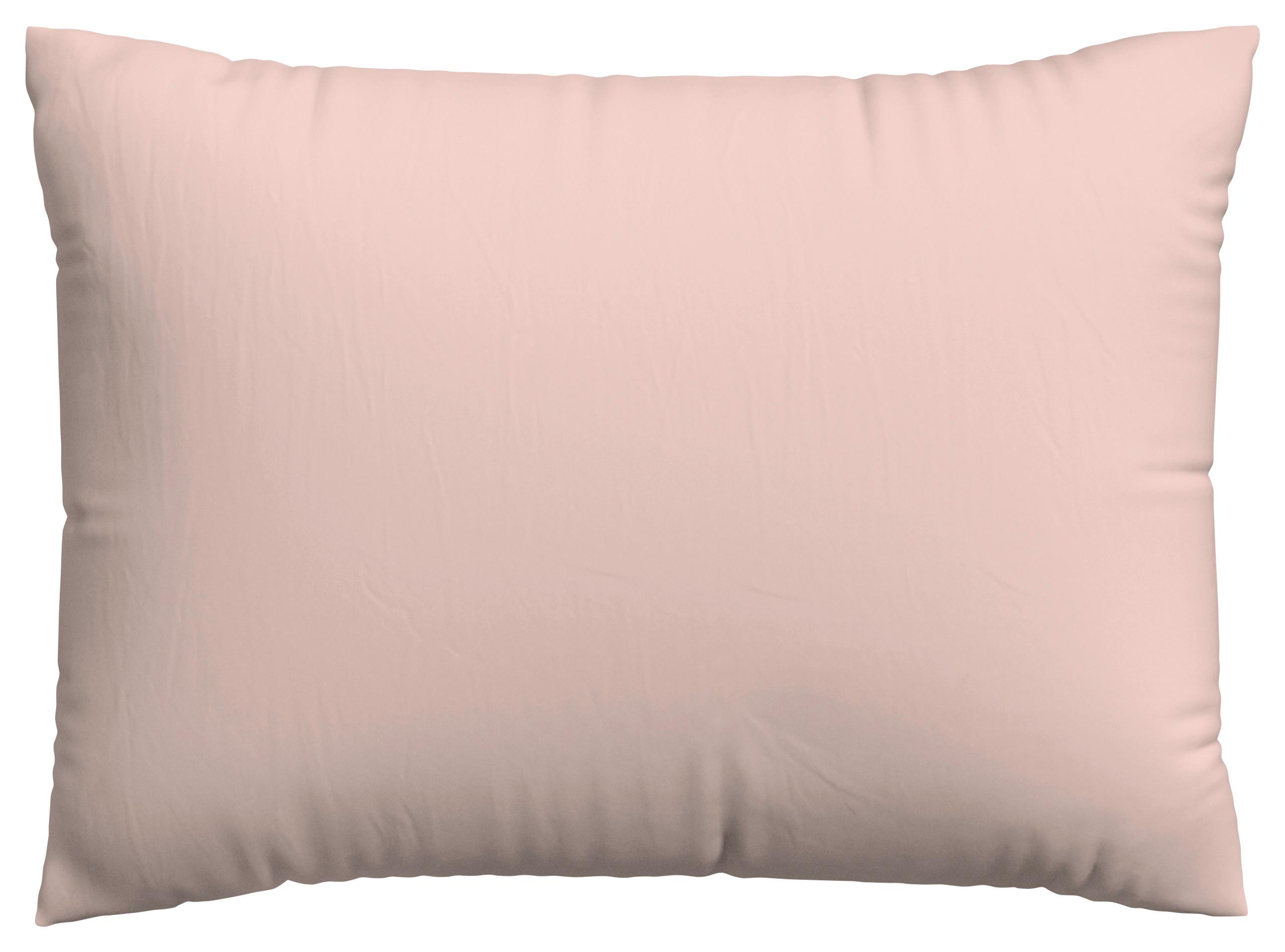 Kopfpolsterbezug Knitted Jersey - Hellrosa, Basics, Textil (70/90cm) - Schlafgut