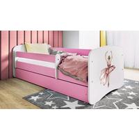 Kinder-/Juniorbett Babydreams inkl. Matratze 80x160 - Pink/Birkefarben, MODERN, Holz/Holzwerkstoff (80/160cm) - MID.YOU