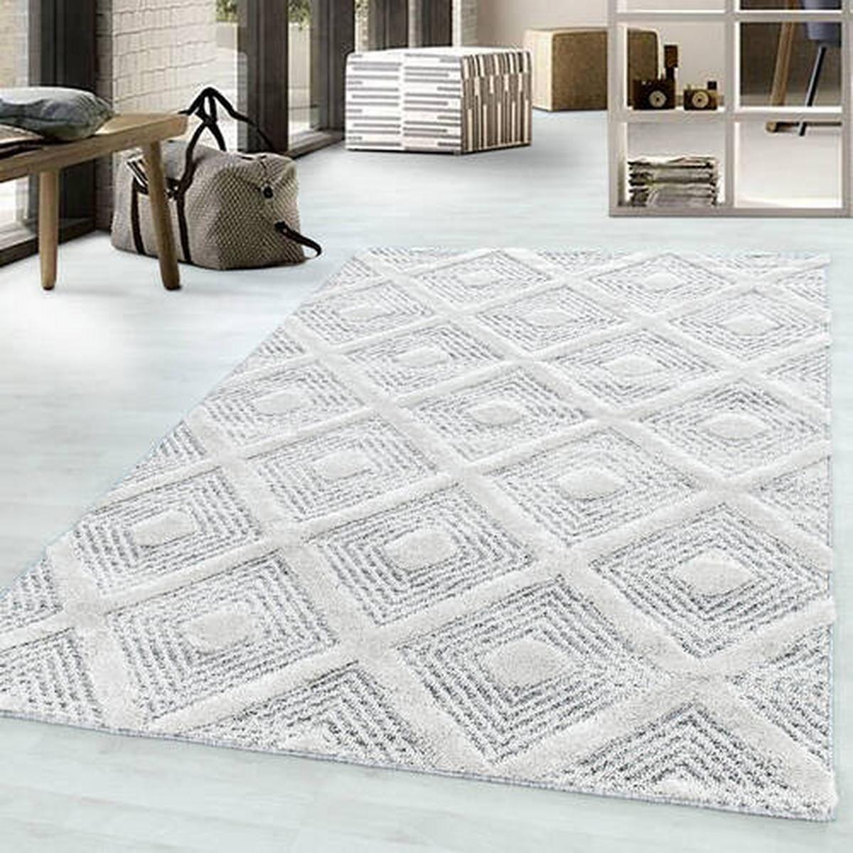 Tkaný koberec 200x290cm, sivá - sivá, Konventionell, textil (200/290cm)