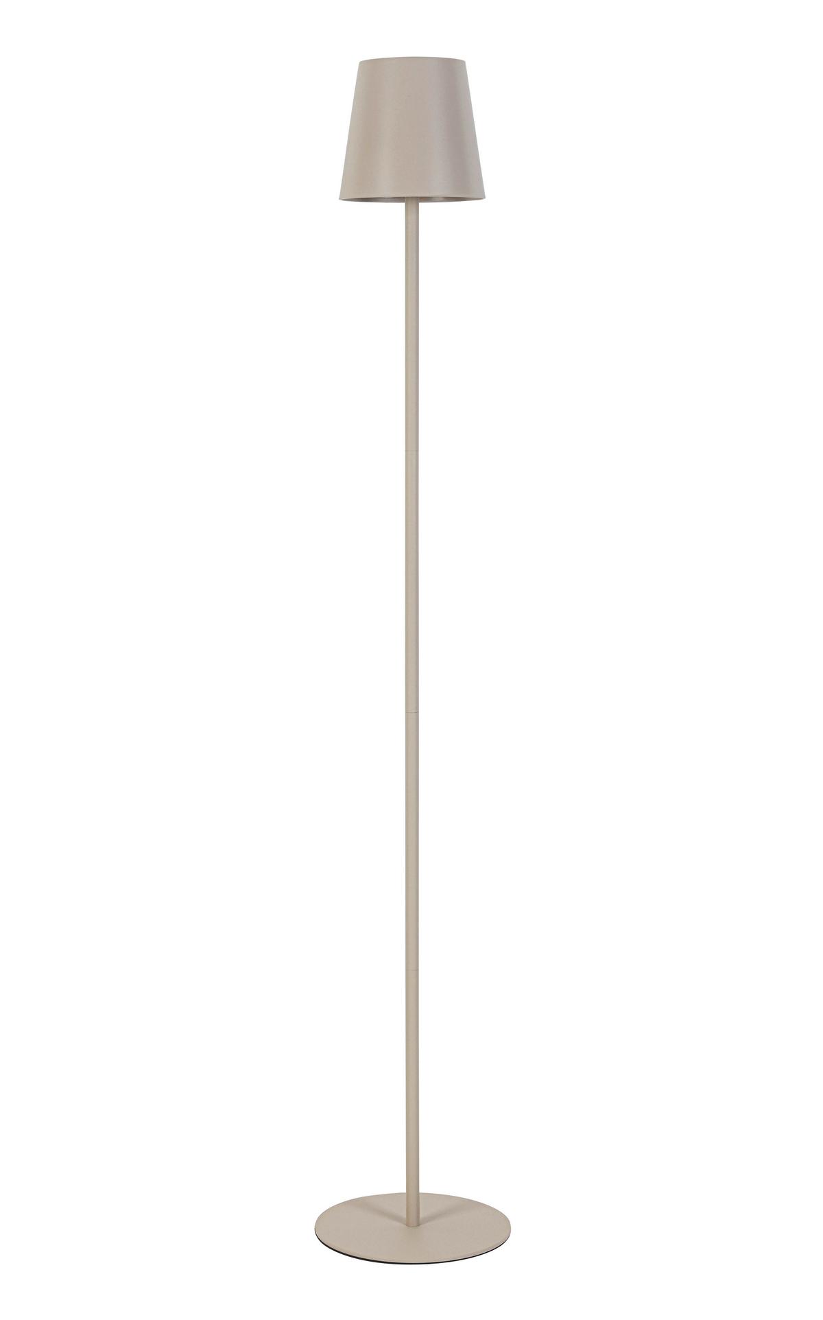 LED-Stehleuchte Liliana - Sandfarben/Weiß, MODERN, Kunststoff/Metall (22/130cm) - Luca Bessoni