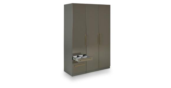 Kleiderschrank Unit - Anthrazit, KONVENTIONELL, Holzwerkstoff (137/210/58cm) - Ondega