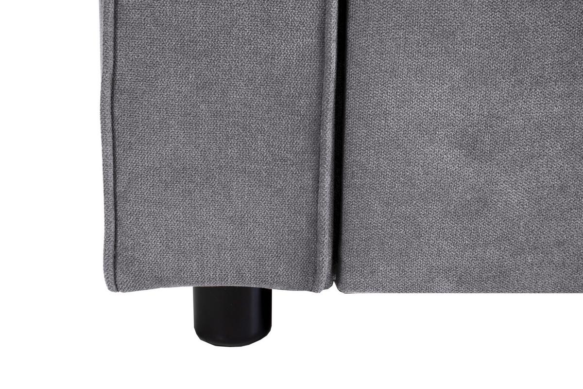 Schlafsofa Haze Hellgrau B: 162 cm - Hellgrau, Trend, Textil (162/90/89cm)