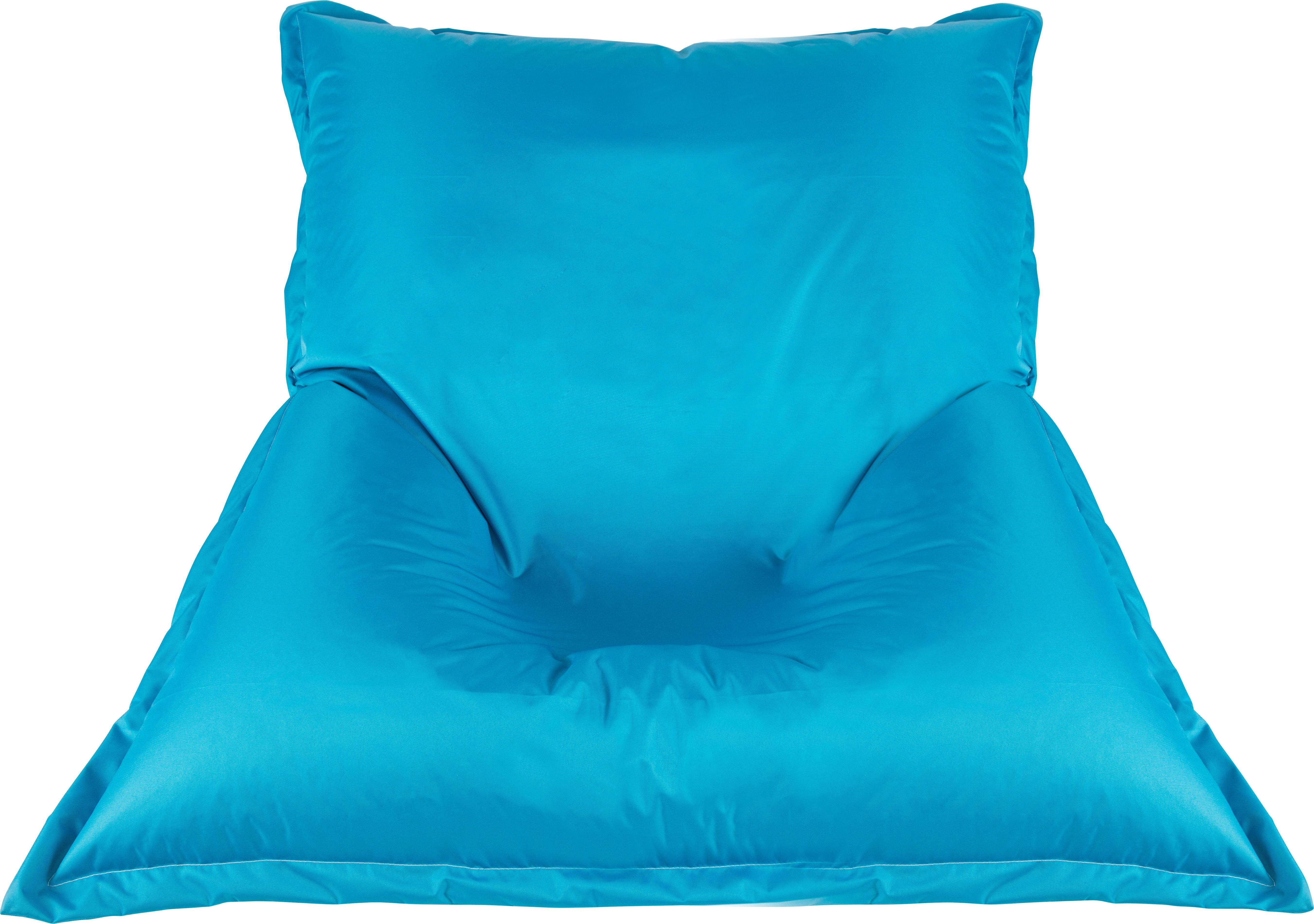 Sitzsack Outdoor Xl Blau, 170x130 Cm - Blau/Weiß, Basics, Textil (170/130/40cm) - Ondega