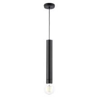 Hängeleuchte Schwarz D: 10 Cm 22w - Schwarz, Design, Metall (10/90cm)
