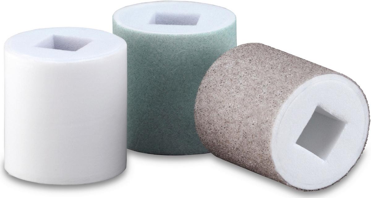 Nagelpolierer Ersatzrollen 3er-Set, Versch. Härtegrade - Weiß, Basics, Kunststoff (6/2,7/8,5cm)
