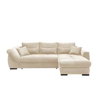 Ecksofa Federico Beige S: 302/188 Cm - Beige/Schwarz, MODERN, Holz/Textil (302/188cm) - MID.YOU