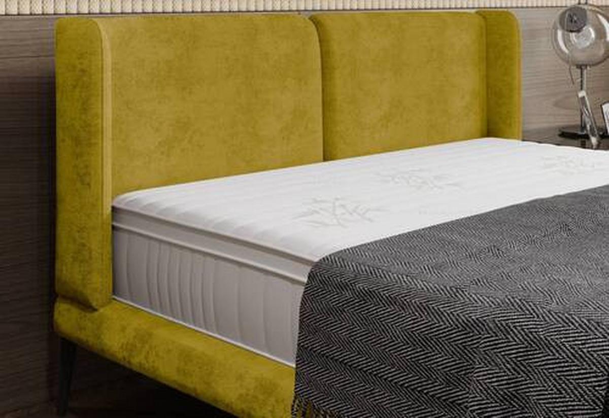 Polsterbett Tessina Sorisso - Gelb/Schwarz, MODERN, Textil (180/200cm) - Livetastic