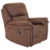 Fernsehsessel Saranda - Braun, Design, Kunststoff/Textil (98.5/96/99cm) - Livetastic