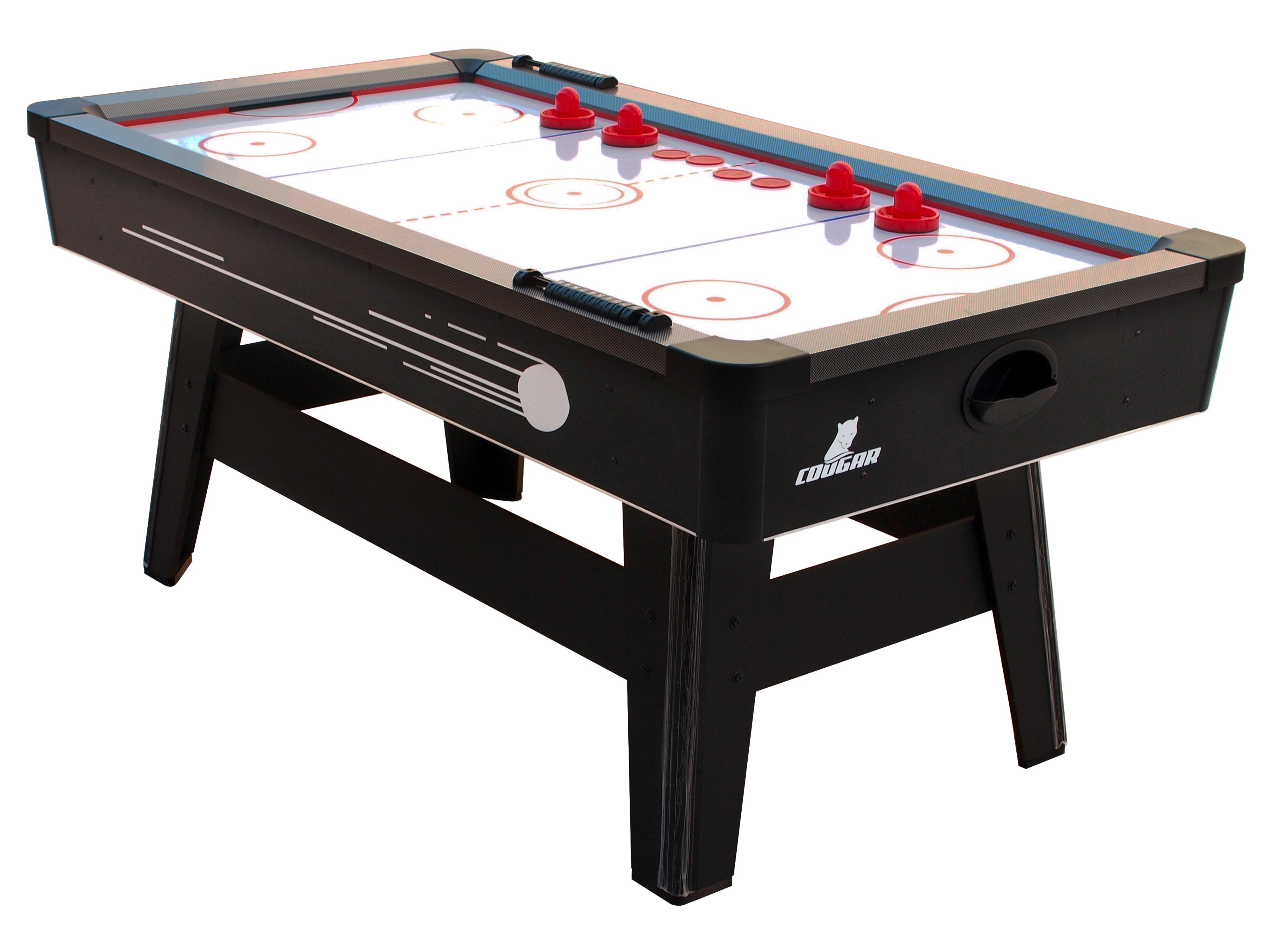 Tisch-eishockey Hattrick Hero L: 183 Cm Rot/schwarz/weiß - Rot/Schwarz, Basics, Holz (97/81/183cm) - Ambia Garden