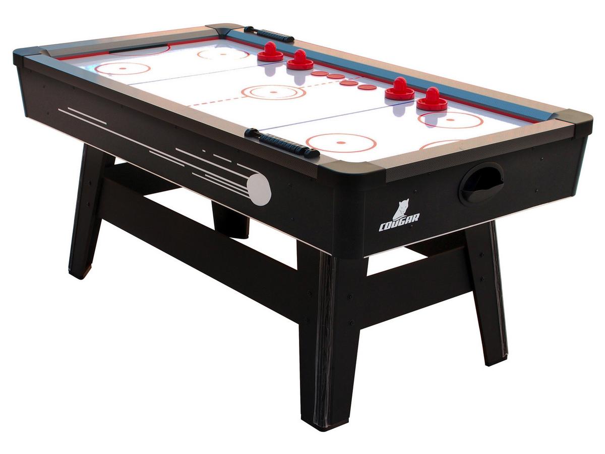 Tisch-eishockey Hattrick Hero L: 183 Cm Rot/schwarz/weiß - Rot/Schwarz, Basics, Holz (97/81/183cm) - Ambia Garden