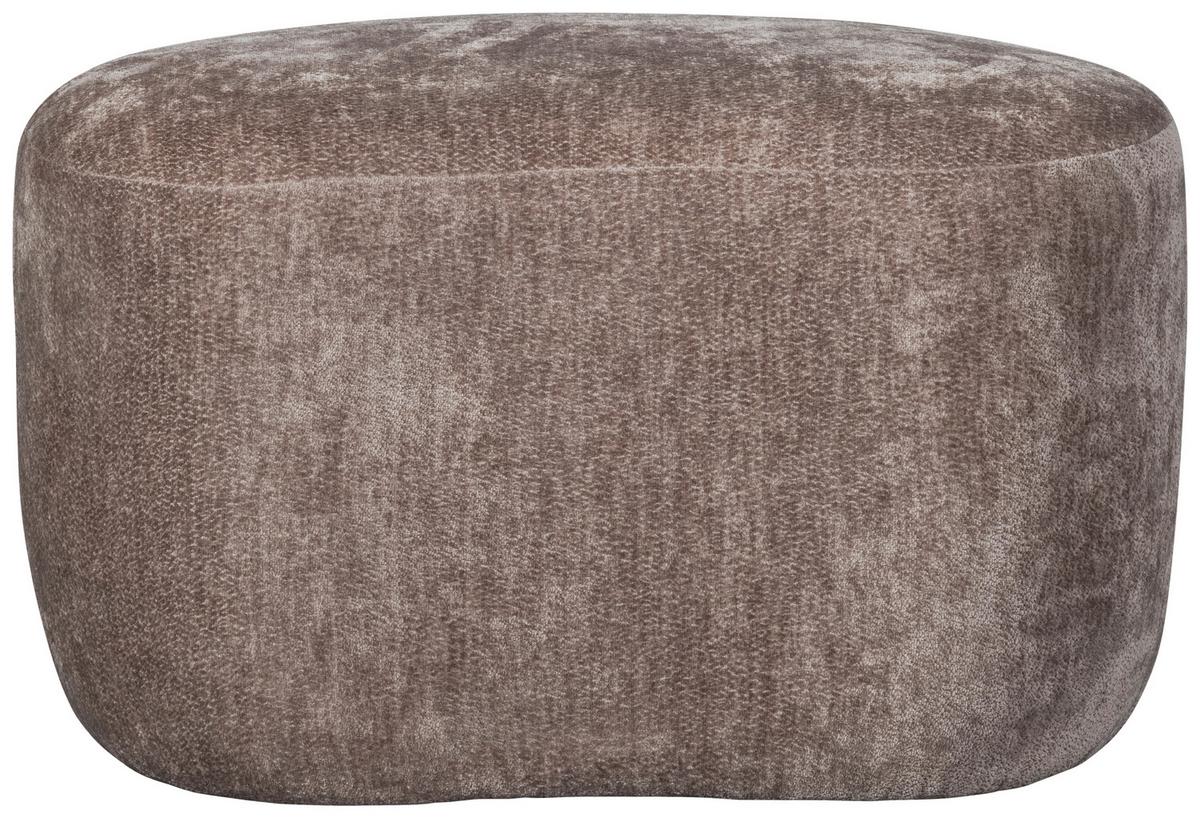 Hocker Popular Taupe B: 73cm - Taupe, Design, Textil (73/43/51cm) - Livetastic