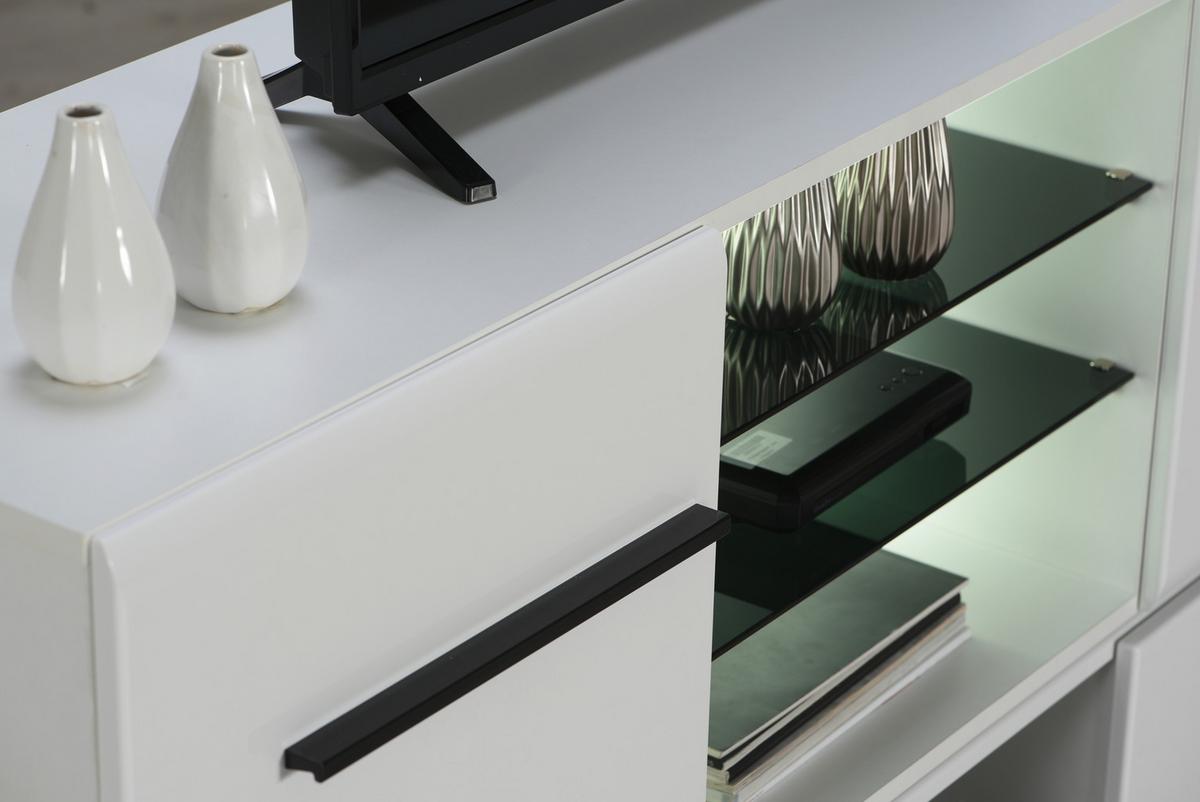 Tv-elem Trentino - fehér, Modern, faalapú anyag (150/49,5/41,5cm)