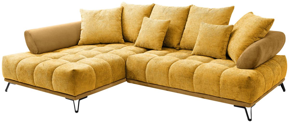LARGO, ľavá, kari žltá, potreba šírky dverí 90 cm - čierna/kari žltá, Modern, kov/textil (184/262cm)