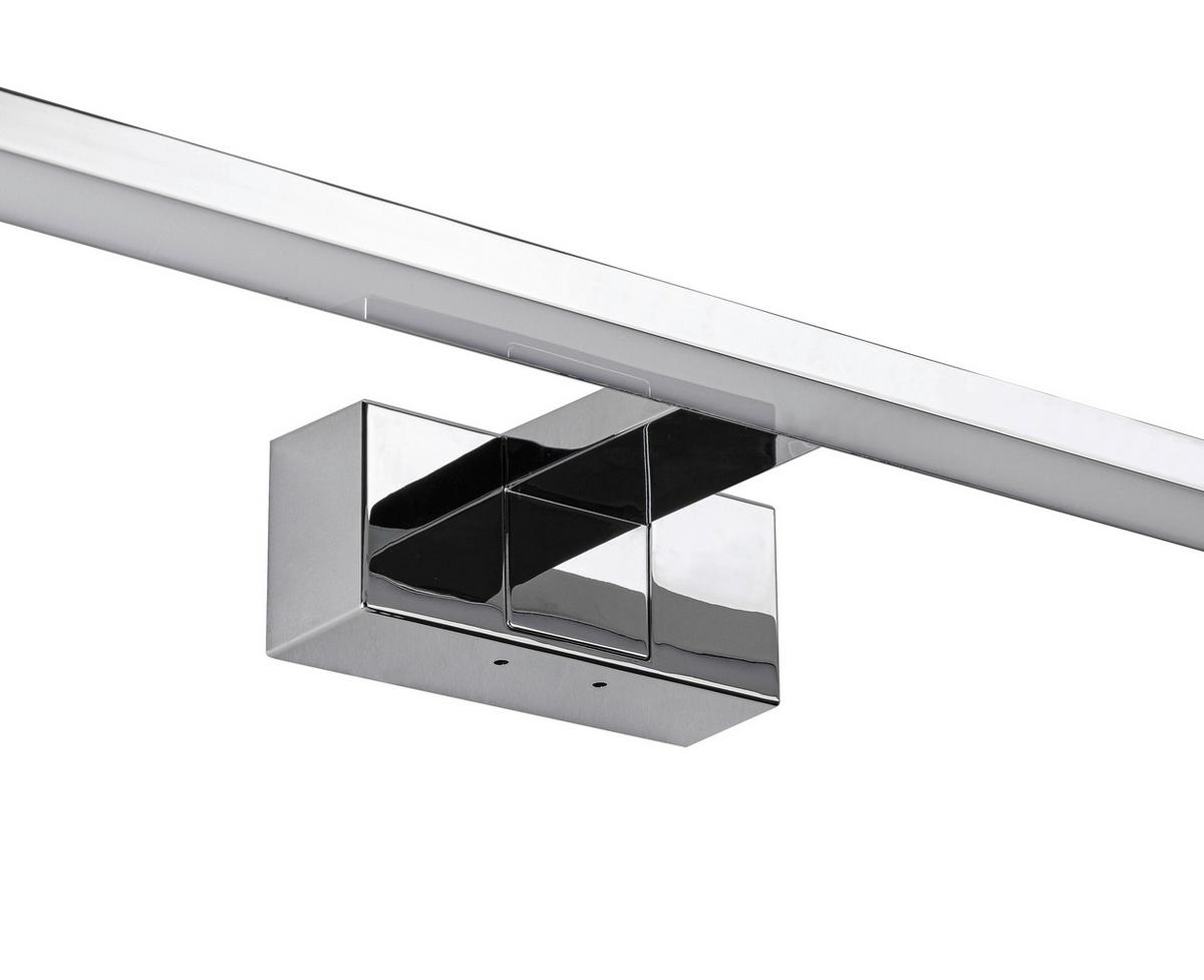 NÁSTENNÉ SVIETIDLO DO KÚPEĽNE MOMU - chrómová/hliníková, Modern, kov/plast (75/12,8/5,1cm) - Mömax