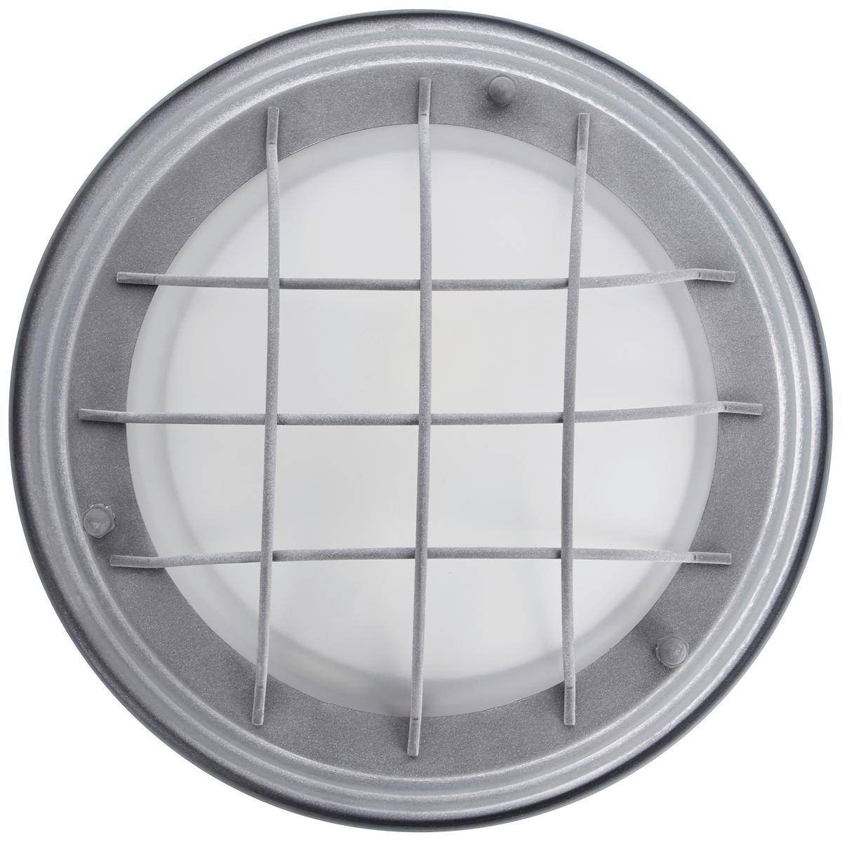 Deckenleuchte Typhoon Ø 29 cm 1-Flammig Industrial-Style - Grau, KONVENTIONELL, Glas/Metall (29/10cm) - Brilliant