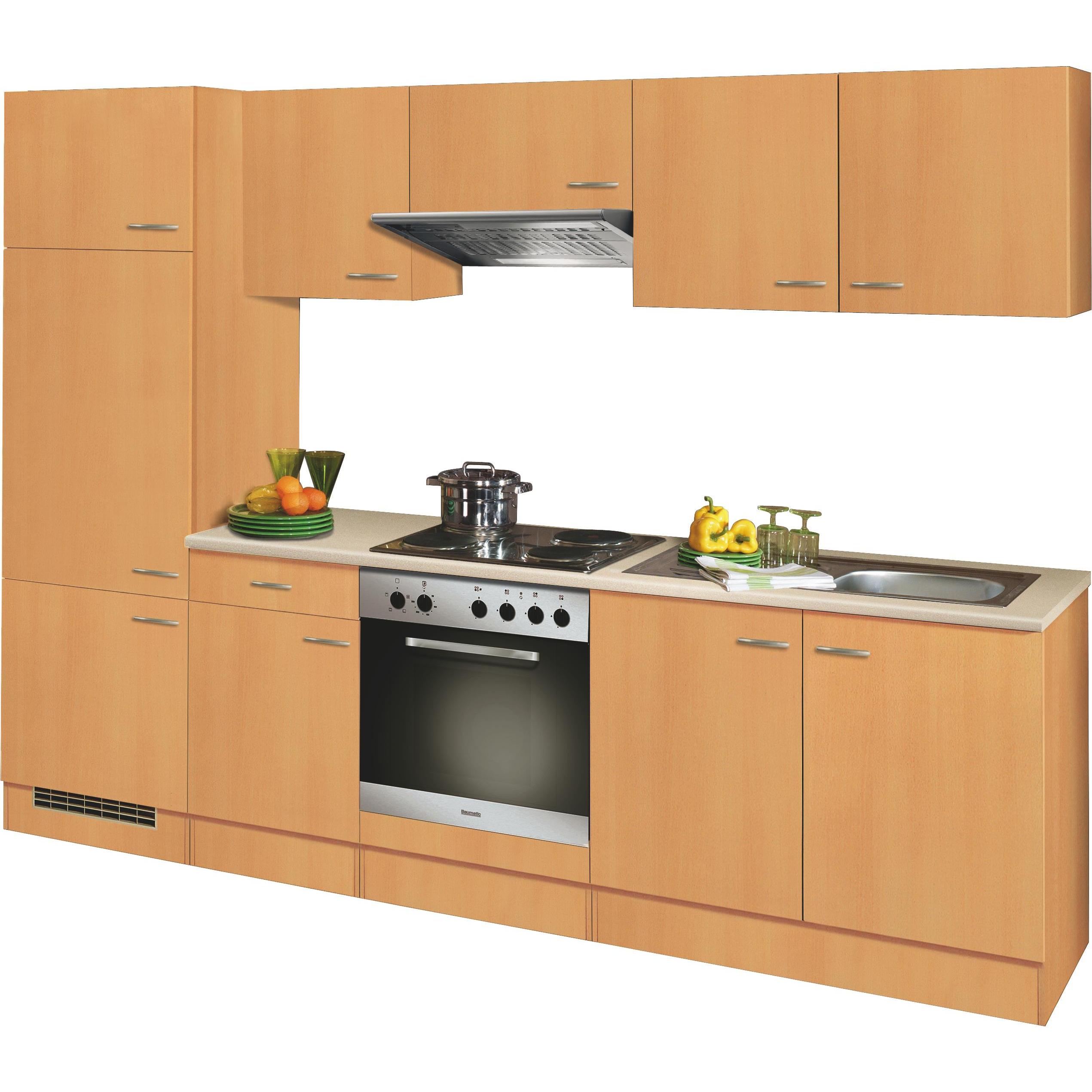 Geschirrschrank im zeitlosen Buche Dekor