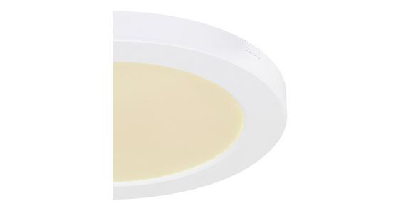 LED-Deckenleuchte Nita Ø 22 cm, Farben Fixierbar - Opal/Weiß, MODERN, Kunststoff (22/1,8cm) - Luca Bessoni