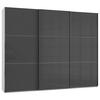 Schwebetürenschrank B: 300 Cm Level 36c Grau/weiß - Weiß/Grau, MODERN, Holzwerkstoff (300/236/65cm) - MID.YOU