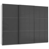 Schwebetürenschrank B: 300 Cm Level 36c Grau/weiß - Weiß/Grau, MODERN, Holzwerkstoff (300/236/65cm) - MID.YOU