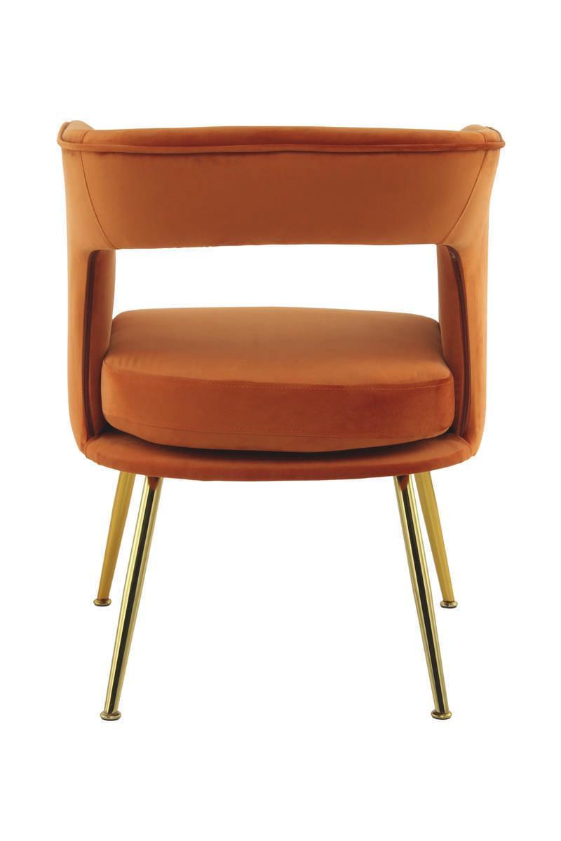 Gepolsteter Stuhl in Orange