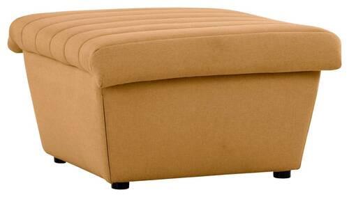 Hocker Looks Viii - Senfgelb/Schwarz, Design, Textil (74/43/85cm) - LOOKS by W.Joop