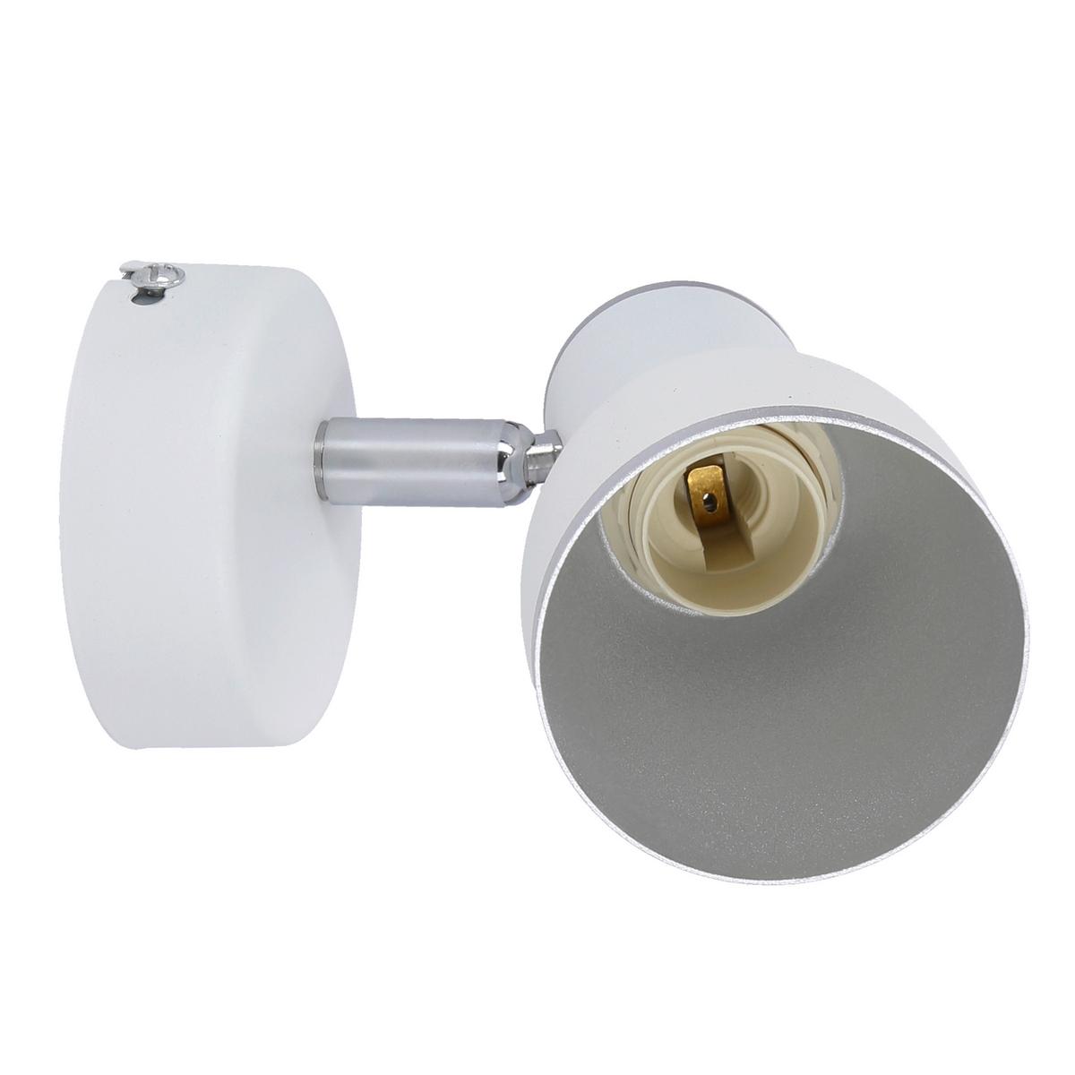 Strahler 91-63366 Fido - Chromfarben/Weiß, Design, Metall (13/8/11cm)