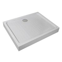 Duschtasse Brausetasse Weiß 80x100x12,5cm - Weiß, KONVENTIONELL, Kunststoff (100/12,5/80cm) - Sanotechnik