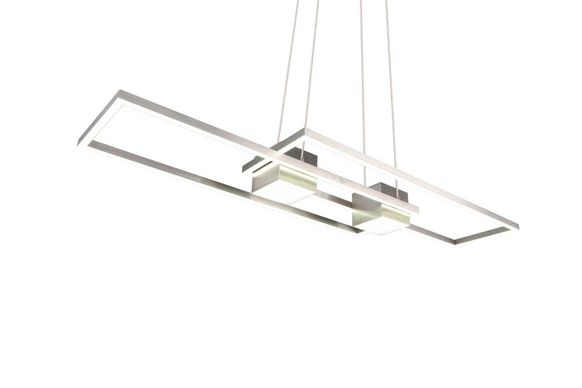LED-Hängeleuchte 347710407 Albany - Alufarben/Nickelfarben, Design, Metall (100/28/150cm) - Trio Leuchten
